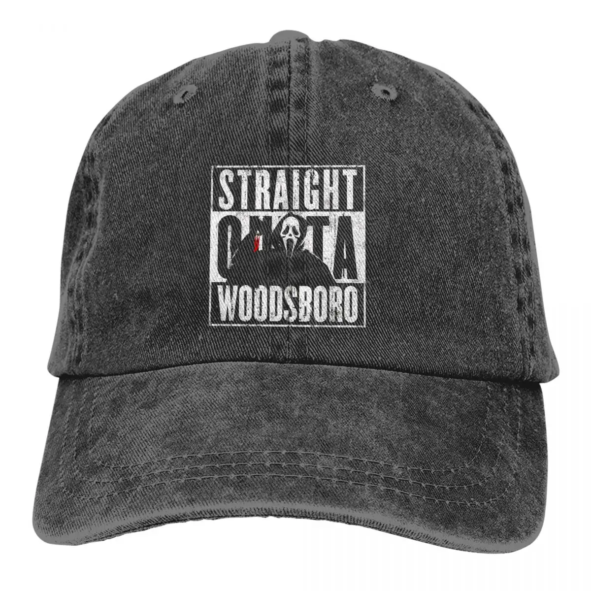Straight Outta Woodsboro Baseball Cap Men Cowboy Hats Women Visor Protection Snapback Scream Movie Caps
Straight Outta Woodsboro Baseball Cap Men Cowboy Hats Women Visor Protection Snapback Scream Movie Caps