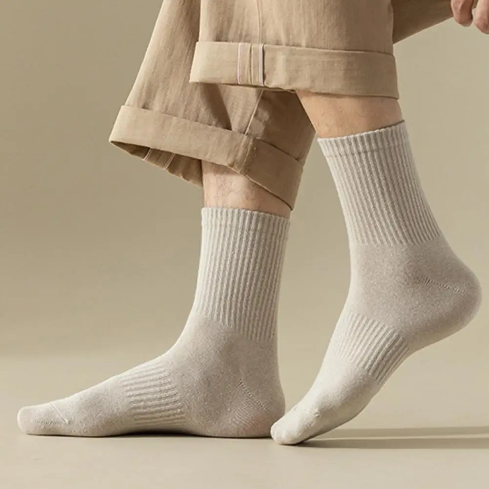 1 Pair Autumn Winter Unisex Socks Middle Tube Solid Color Moisture Absorption Stretchy Men Women Knitted Socks for Daily Wear
1 Pair Autumn Winter Unisex Socks Middle Tube Solid Color Moisture Absorption Stretchy Men Women Knitted Socks for Daily Wear