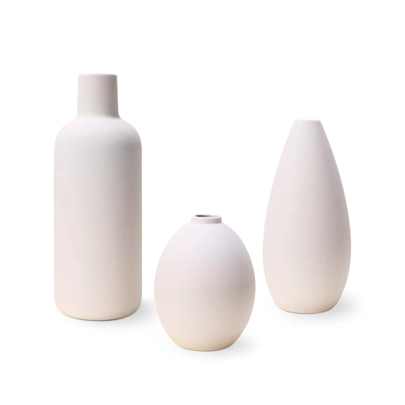 Cylinder Minimalist Small Ceramic Flower Vase Set of 3 Beige for Centerpieces Decor
Cylinder Minimalist Small Ceramic Flower Vase Set of 3 Beige for Centerpieces Decor