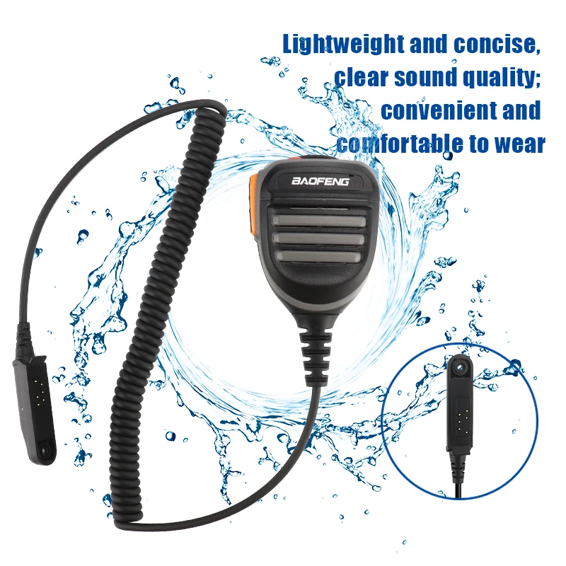 Baofeng Shoulder Speaker Mic UV-9R Waterproof 2 Way Radio Microphone for Baofeng Ham Radio Walkie Talkie UV-9R/9RPLUS/A58/9700
Baofeng Shoulder Speaker Mic UV-9R Waterproof 2 Way Radio Microphone for Baofeng Ham Radio Walkie Talkie UV-9R/9RPLUS/A58/9700