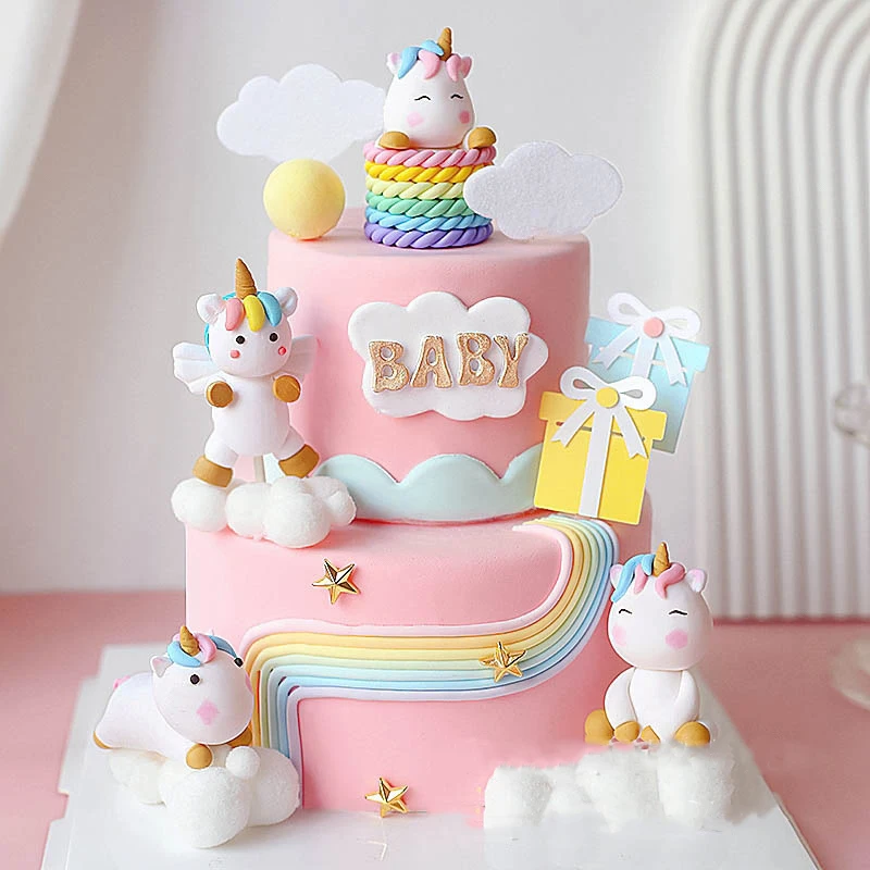 Unicorn Theme Party Cake Decor Rainbow Rocking Horse Gift Box Cake Topper Happy Kids Baby Shower Birthday Parti Decor
Unicorn Theme Party Cake Decor Rainbow Rocking Horse Gift Box Cake Topper Happy Kids Baby Shower Birthday Parti Decor