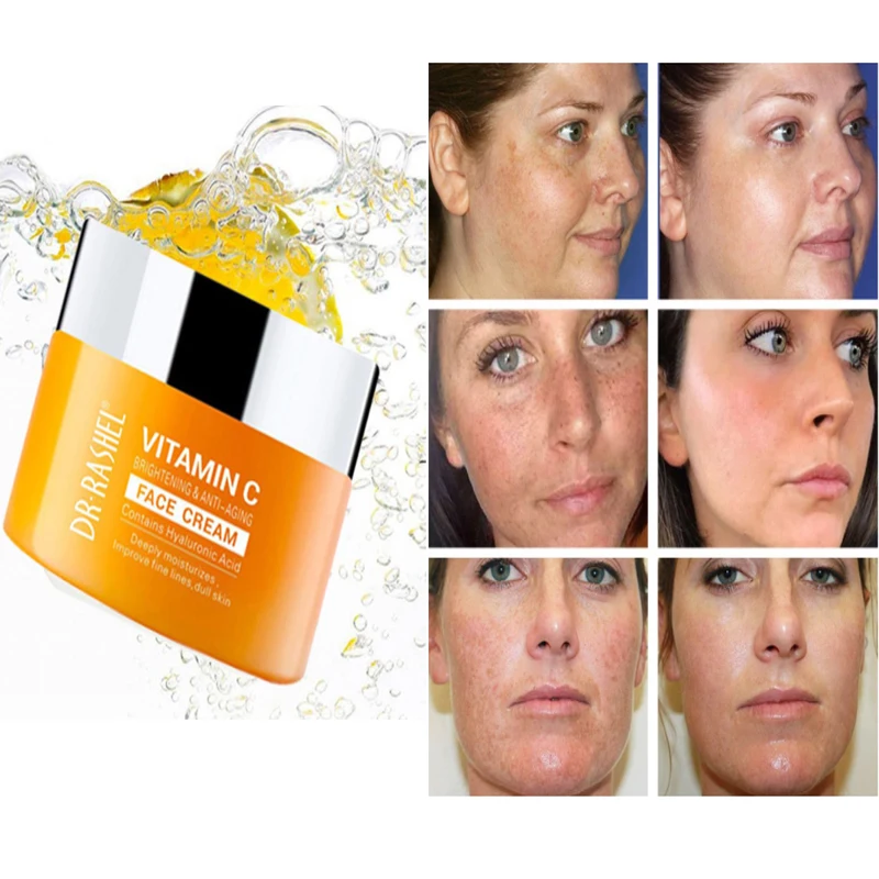 50g Effective Vitamin C Cream Remove Dark Spots Whitening Face Care Moisturizing Anti-Aging Firming Skin Care Cosmetics
50g Effective Vitamin C Cream Remove Dark Spots Whitening Face Care Moisturizing Anti-Aging Firming Skin Care Cosmetics