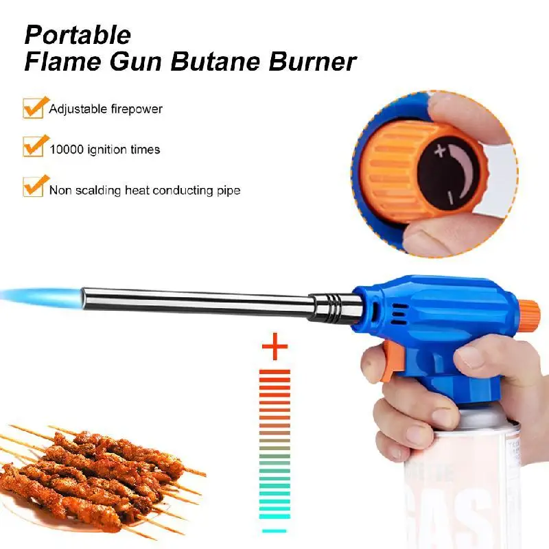 Outdoor Camping BBQ Lighter Gas Burner Flame Gas Torch Flame Gun Blowtorch Cooking Soldering Butane AutoIgnition gas-Burner Heat
Outdoor Camping BBQ Lighter Gas Burner Flame Gas Torch Flame Gun Blowtorch Cooking Soldering Butane AutoIgnition gas-Burner Heat