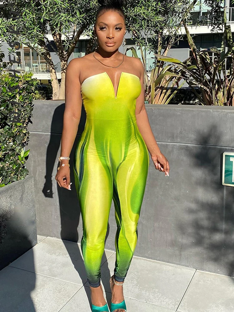Женский Облегающий комбинезон без бретелек, откровенный слитный комбинезон с принтом и брюками-карандаш без рукавов, одежда для вечеринки ...
Женский Облегающий комбинезон без бретелек, откровенный слитный комбинезон с принтом и брюками-карандаш без рукавов, одежда для вечеринки ...