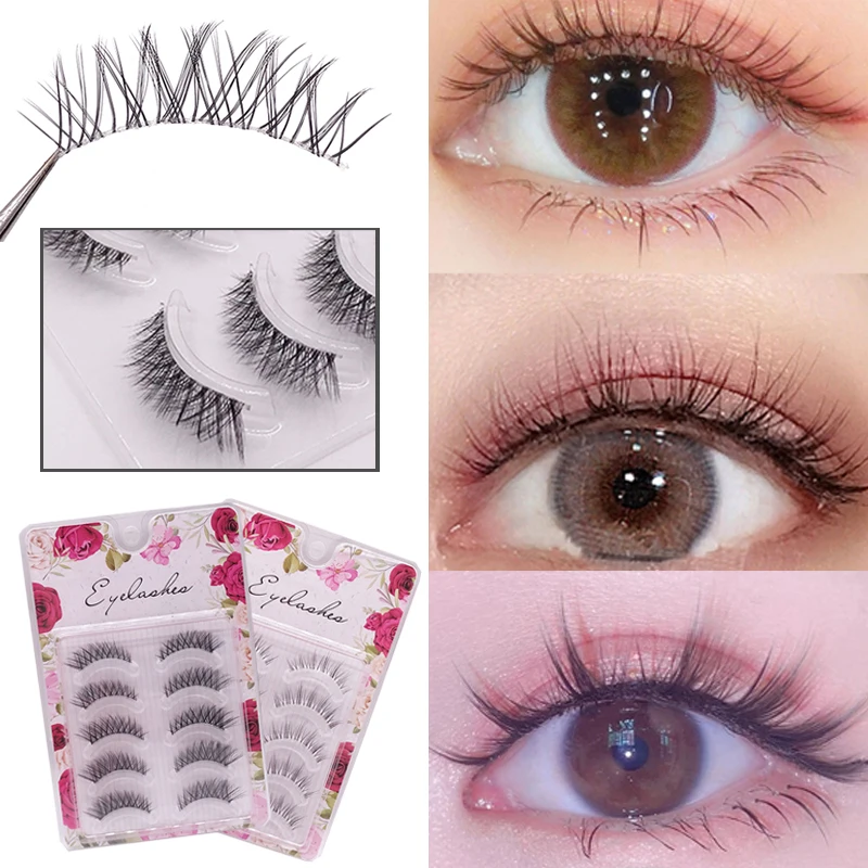 Natural Sharpen Mink Lashes Transparent Band Hybrid False Eyelashes Light Volume Makeup 3D Fake Eyelashes Girlglee Short Eyelash
Natural Sharpen Mink Lashes Transparent Band Hybrid False Eyelashes Light Volume Makeup 3D Fake Eyelashes Girlglee Short Eyelash