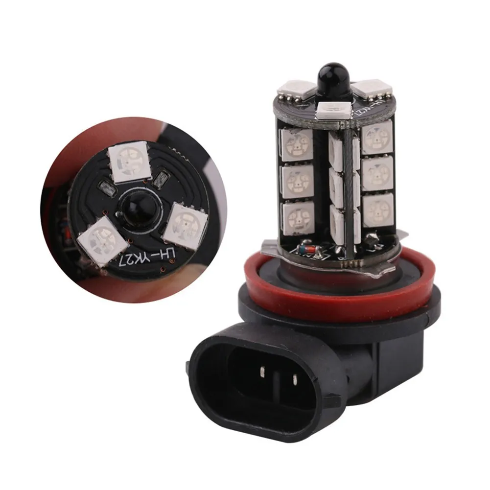 2X H11/H9/H8 27SMD 5050 Multi-Color RGB LED Fog Lights Driving Bulbs Lamp+Remote 360 Degrees White Light 6000K
2X H11/H9/H8 27SMD 5050 Multi-Color RGB LED Fog Lights Driving Bulbs Lamp+Remote 360 Degrees White Light 6000K