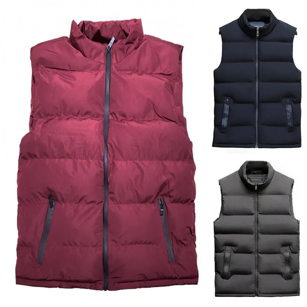 Casual Men Jacket Vest Winter Stand Collar Pocket Zipper Vest Plus Size Thick Warm Waistcoat Fashion Men's Clothing Streetwear
Casual Men Jacket Vest Winter Stand Collar Pocket Zipper Vest Plus Size Thick Warm Waistcoat Fashion Men's Clothing Streetwear