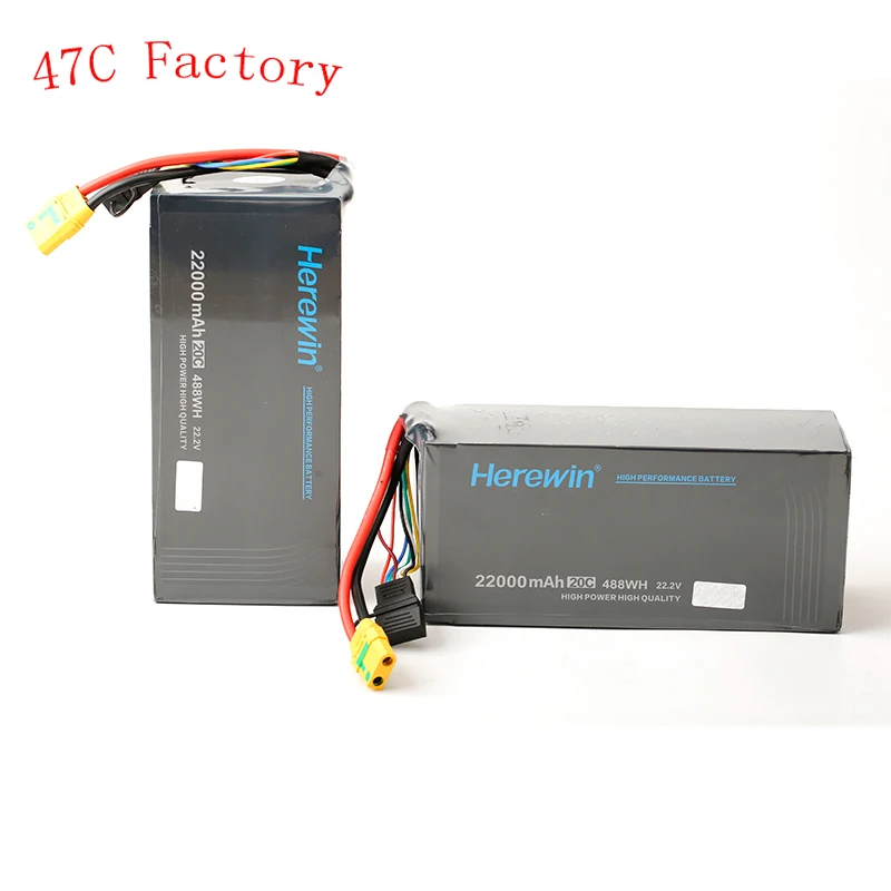 Herewin 22000mah 22,2 V 20C 6S батарея для сельского хозяйства Дрон UAV батарея специально для сельского хозяйства самолет
Herewin 22000mah 22,2 V 20C 6S батарея для сельского хозяйства Дрон UAV батарея специально для сельского хозяйства самолет