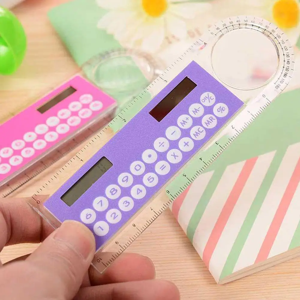 Random Color Calculator Ruler 1pcs Mini Ultra-thin Calculator With Multifunction Magnifier School Calculator Straight Use R I3r1
Random Color Calculator Ruler 1pcs Mini Ultra-thin Calculator With Multifunction Magnifier School Calculator Straight Use R I3r1