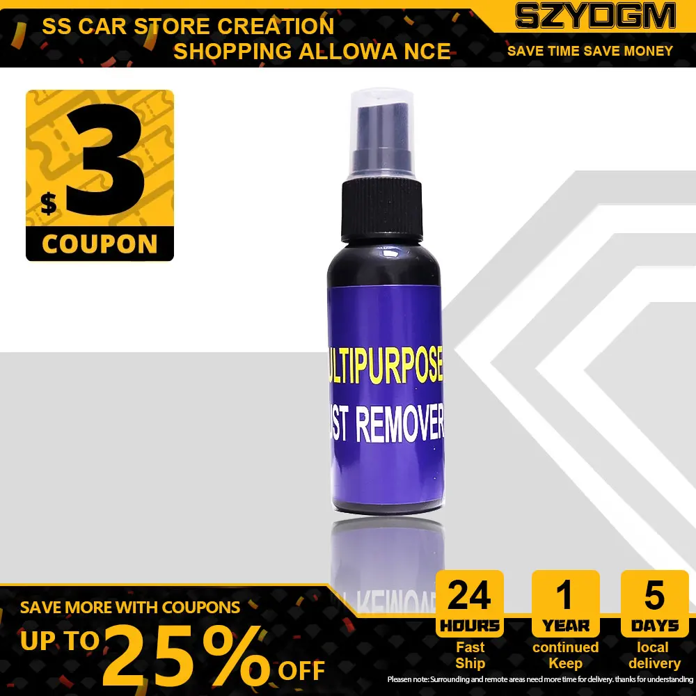 50ML Rust Remover Multi-Purpose Rust Inhibitor Auto Window Rust Remover Derusting Spray Car Maintenance Rust Converter
50ML Rust Remover Multi-Purpose Rust Inhibitor Auto Window Rust Remover Derusting Spray Car Maintenance Rust Converter