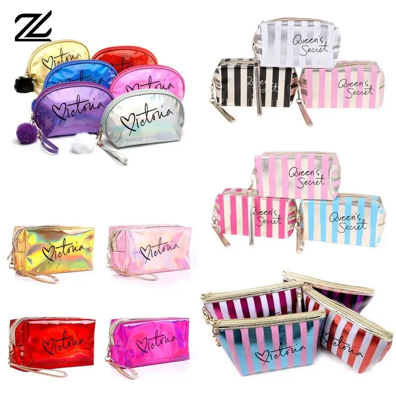 

Waterproof PVC Laser Cosmetic Storage Bags Women Neceser Make Up Bag Pouch Wash Toiletry Bag Travel Organizer Case Mujer Bolsas