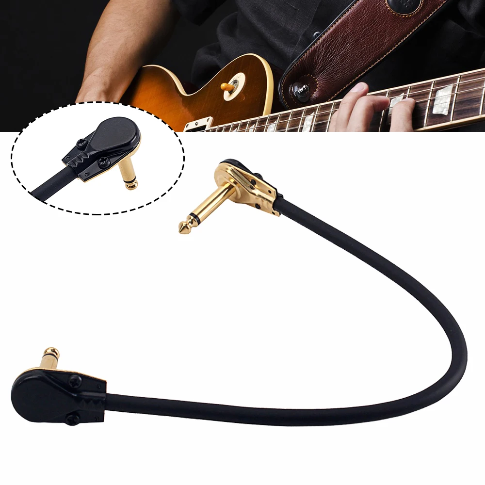 

Кабель-патч 19 см Pro гитарный, кабель с педалью для гитары под прямым углом, гитарный кабель для педалей, провод для гитары ASD88