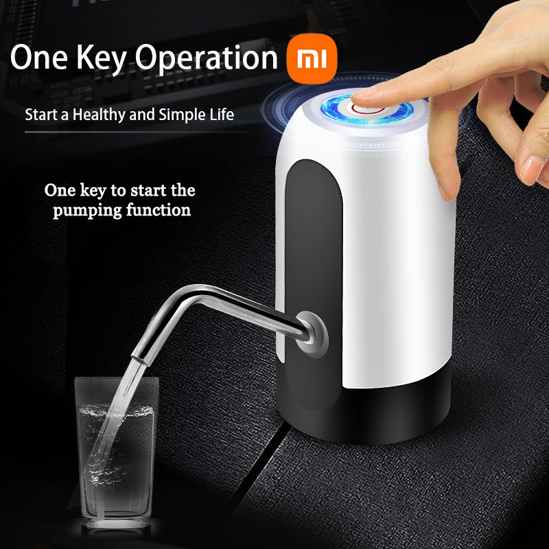 Xiaomi Portable Convenient Automatic Water Bottle Pump Electric Water Bottle Dispenser Universal 5 Gallon Bottle for Home Office
Xiaomi Portable Convenient Automatic Water Bottle Pump Electric Water Bottle Dispenser Universal 5 Gallon Bottle for Home Office