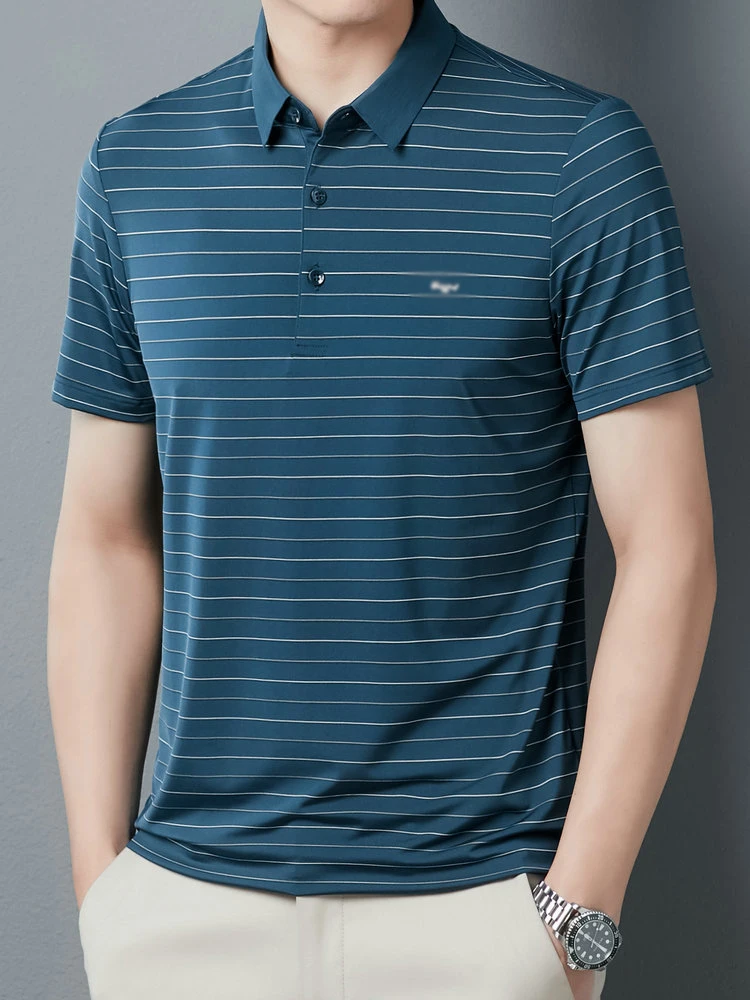 2022 Summer Men Blue Black Stripe Polo Shirts Male Short Sleeve Turn Down Collar Comfort Tees Cotton Cozy Top Clothing New
2022 Summer Men Blue Black Stripe Polo Shirts Male Short Sleeve Turn Down Collar Comfort Tees Cotton Cozy Top Clothing New