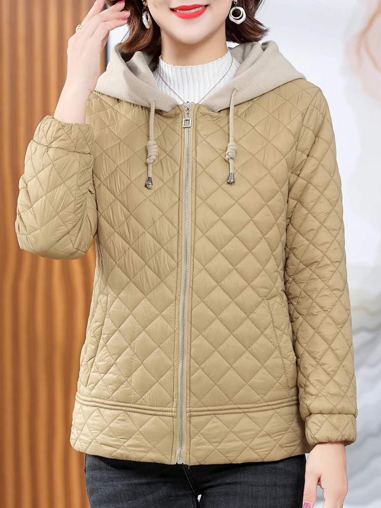 High Quality Argyle Jacket Women Autumn Winter Plus Velvet Coat Female Long Sleeve Parkas With Hood Slim Solid Jackets For Women
High Quality Argyle Jacket Women Autumn Winter Plus Velvet Coat Female Long Sleeve Parkas With Hood Slim Solid Jackets For Women