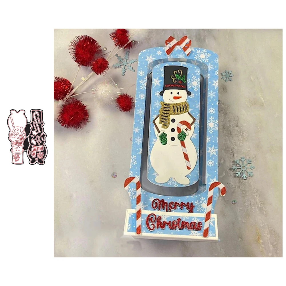 Christmas Snowman Gift Box Decoration Metal Cutting Dies Mold DIY Scrapbook Photo Album Paper Card Template Molding Decoration
Christmas Snowman Gift Box Decoration Metal Cutting Dies Mold DIY Scrapbook Photo Album Paper Card Template Molding Decoration