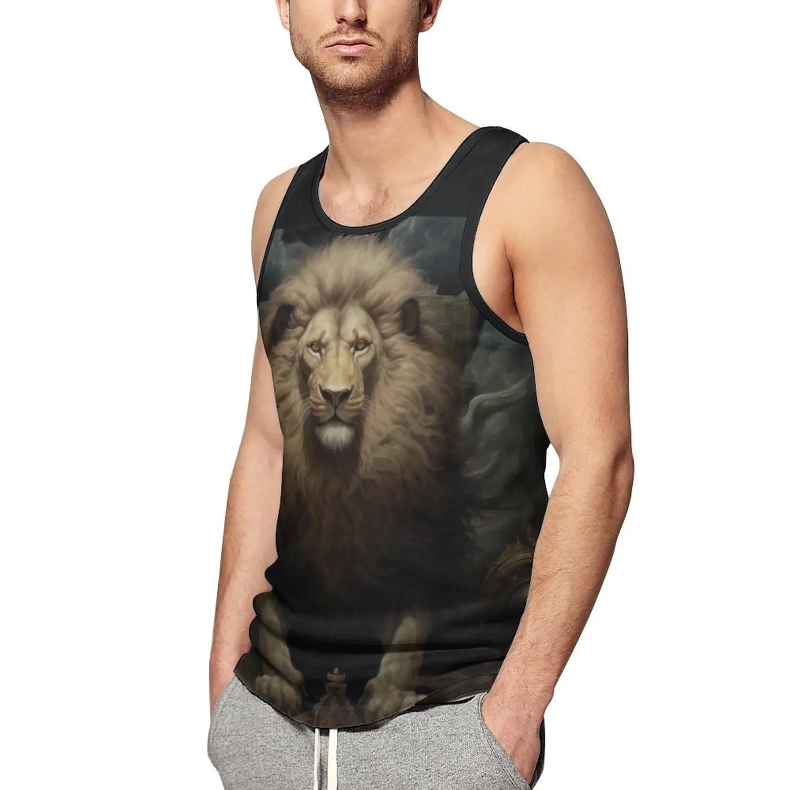 Lion Summer Tank Top Victorian Style Artistic Bodybuilding Tops Mens Custom Cool Sleeveless Shirts Plus Size
Lion Summer Tank Top Victorian Style Artistic Bodybuilding Tops Mens Custom Cool Sleeveless Shirts Plus Size