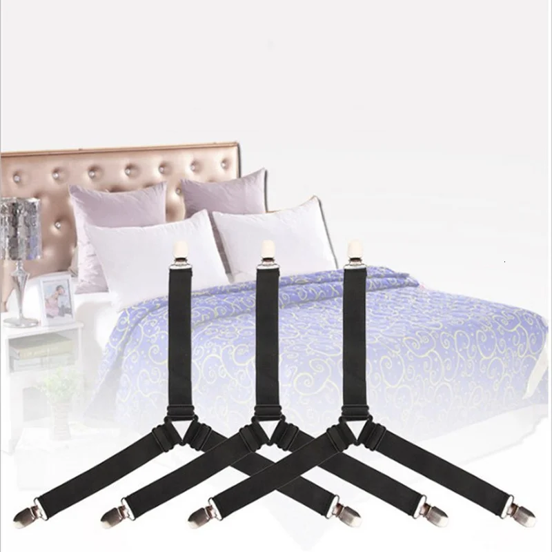 4Pcs/set Elastic Bed Sheet Grippers Belt Fastener Bed Sheet Clips Mattress Cover Blankets Holder Home Textiles Organize Gadgets
4Pcs/set Elastic Bed Sheet Grippers Belt Fastener Bed Sheet Clips Mattress Cover Blankets Holder Home Textiles Organize Gadgets