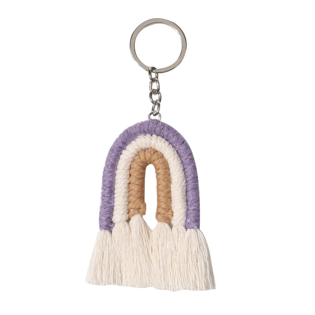 European and American Tassel Rainbow Keychain Charm INS Rainbow Bag Charm Hand-woven Rainbow Bag Charm Gift Decor
European and American Tassel Rainbow Keychain Charm INS Rainbow Bag Charm Hand-woven Rainbow Bag Charm Gift Decor