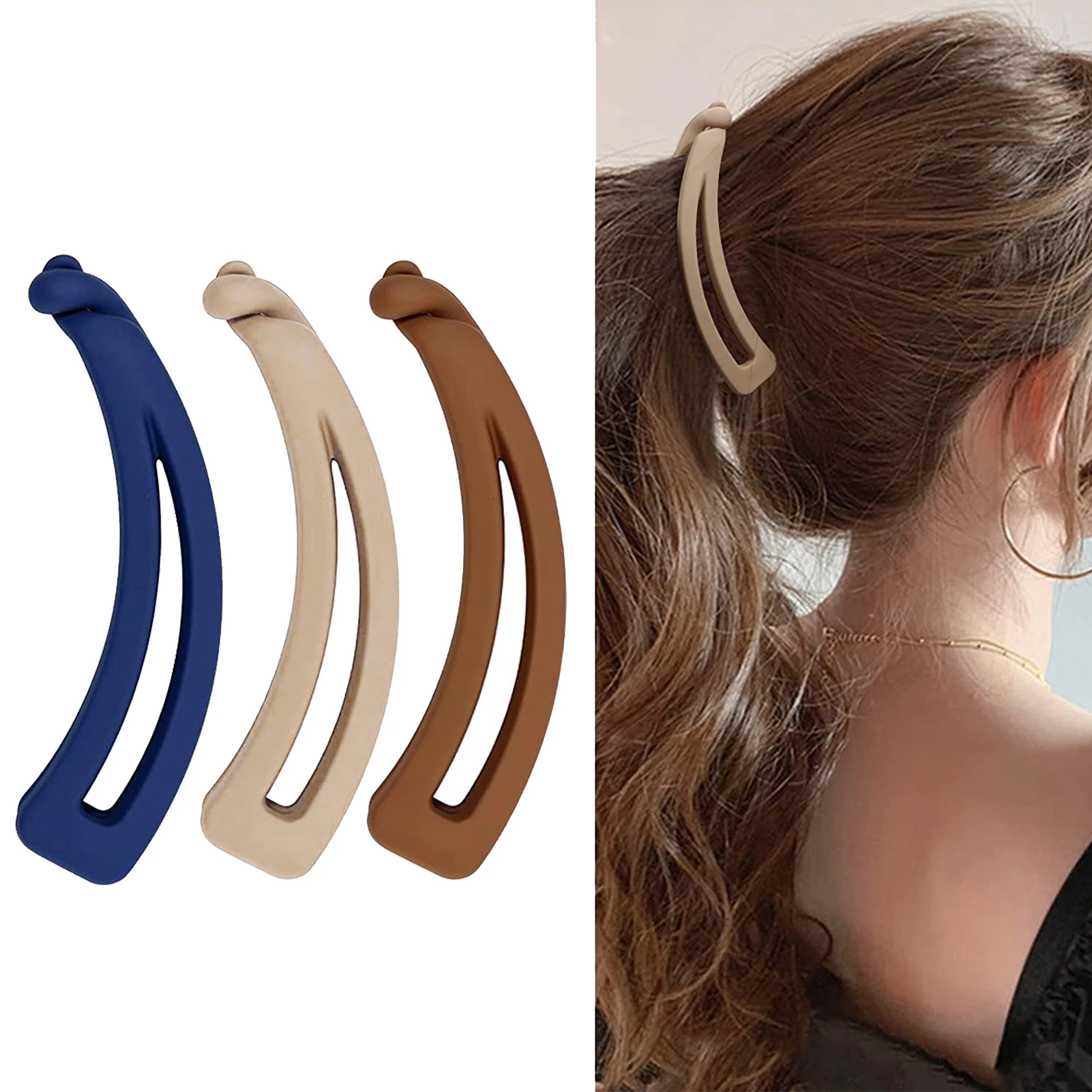 1PC Banana Clip Solid Color Frosted Hair Clips For Women Fashion Hair Claws Barrettes Ponytail Holder Hairpins Hair Accessories
1PC Banana Clip Solid Color Frosted Hair Clips For Women Fashion Hair Claws Barrettes Ponytail Holder Hairpins Hair Accessories