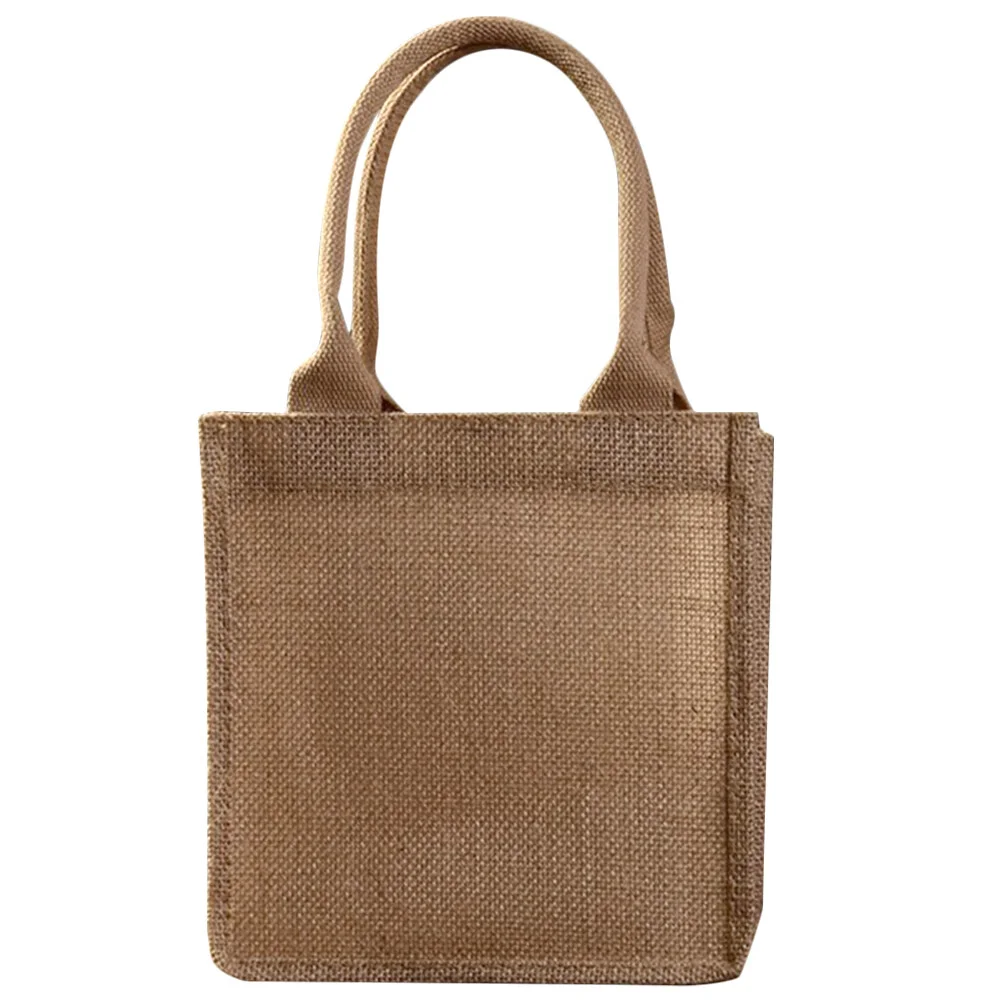 Beach Bag Tote Gift Jute Bags Small Handle Reusable Burlap Handles Grocery Shopping
Beach Bag Tote Gift Jute Bags Small Handle Reusable Burlap Handles Grocery Shopping