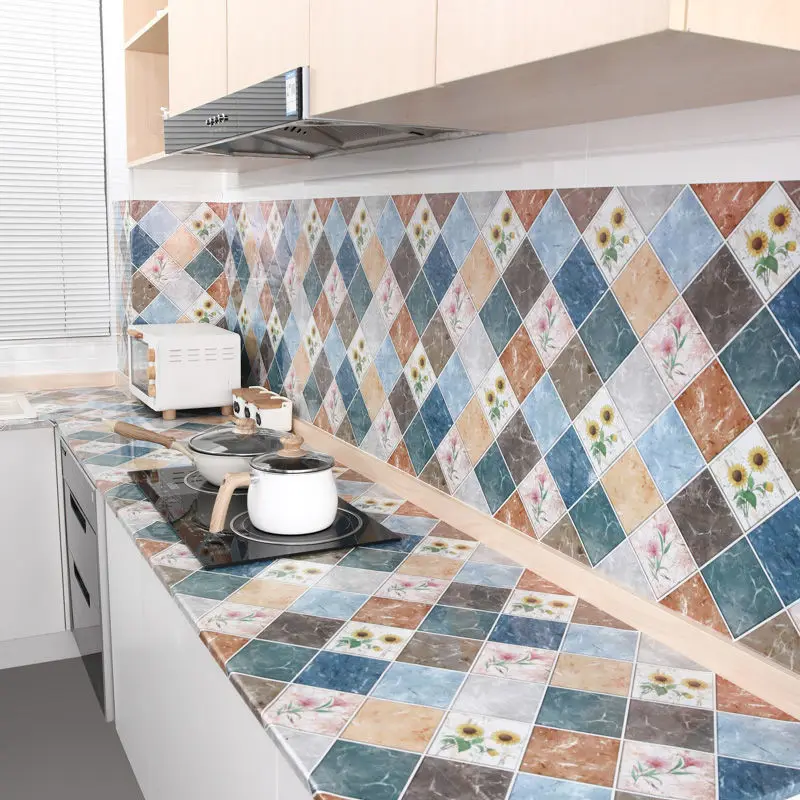 Rhombus Flower Decor Contact Paper for Kitchen Vinyl Self Adhesive Water Oil Proof Wallpaper for Dining Table Refurbish Stickers
Rhombus Flower Decor Contact Paper for Kitchen Vinyl Self Adhesive Water Oil Proof Wallpaper for Dining Table Refurbish Stickers