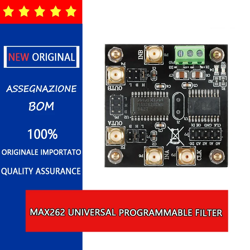 Модуль фильтра MAX262, универсальный программируемый фильтр, коэффициент качества, контроль диапазона частот нижних частот
Модуль фильтра MAX262, универсальный программируемый фильтр, коэффициент качества, контроль диапазона частот нижних частот