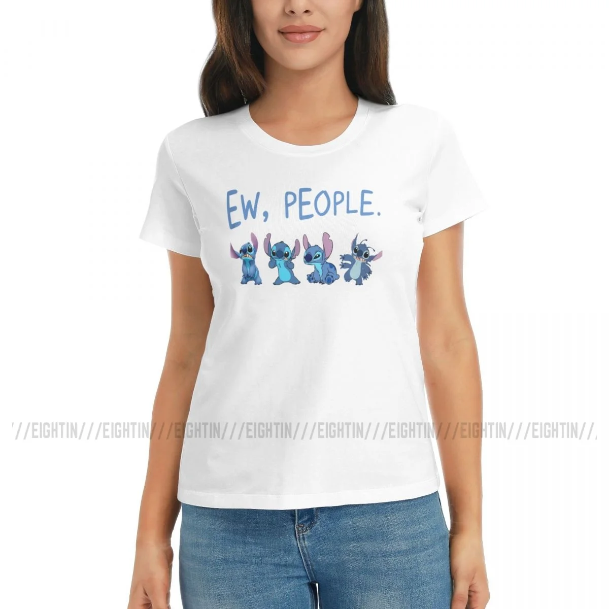 EW People Lilo Stitch Women's T Shirt Halloween Tees Top Tumblr Cotton T-shirt for Female Round Neck Short Sleeve Funny Clothing
EW People Lilo Stitch Women's T Shirt Halloween Tees Top Tumblr Cotton T-shirt for Female Round Neck Short Sleeve Funny Clothing