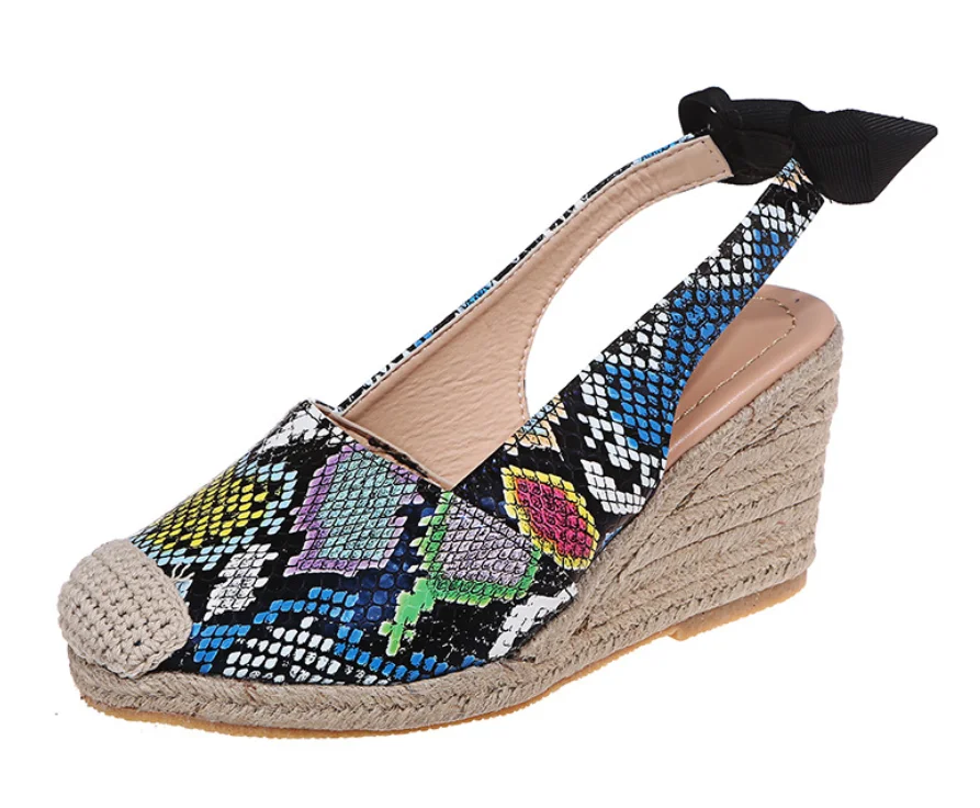 2022 Women's Sandals Summer New Sandals Women's Large Size Spot Wedge Buckle Belt Serpentine Open Toe High Heel Women's Shoes 43
2022 Women's Sandals Summer New Sandals Women's Large Size Spot Wedge Buckle Belt Serpentine Open Toe High Heel Women's Shoes 43