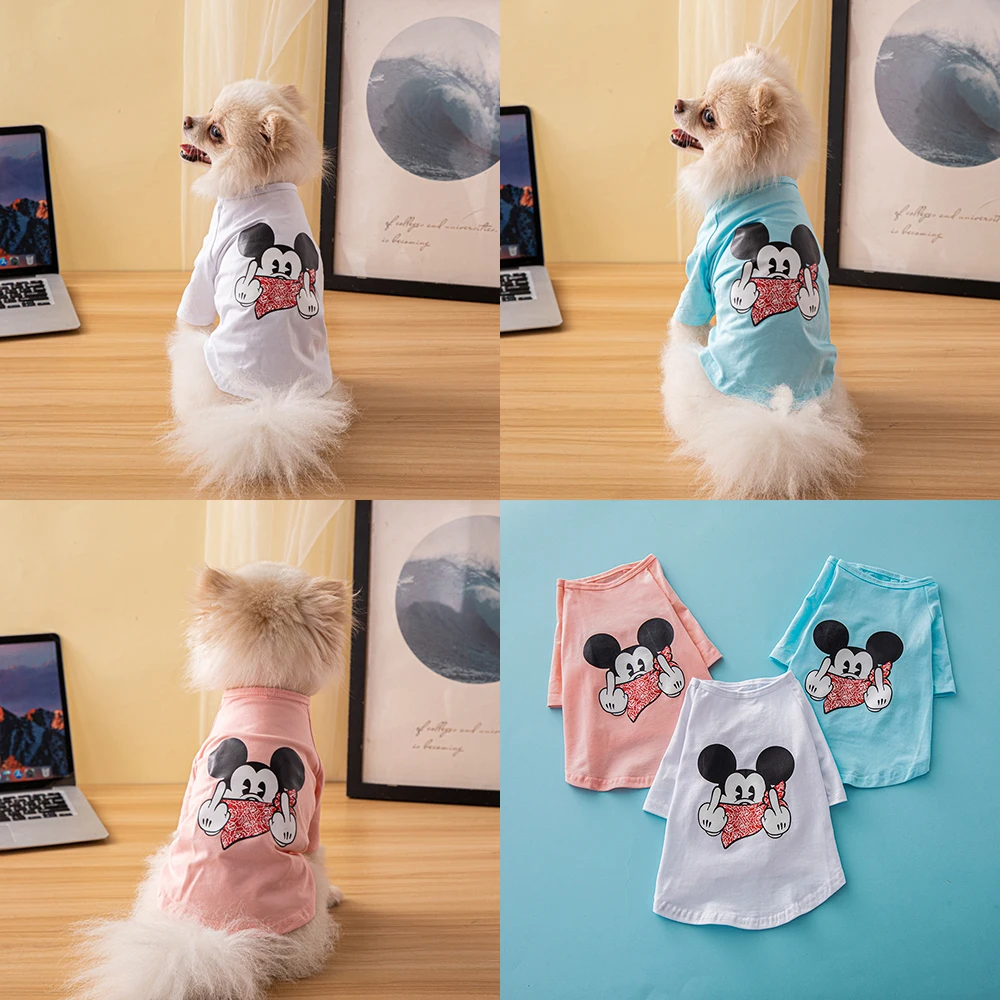 Disney 100% Cotton Dog Clothes Fashion Print T-Shirt Pet Clothes Outdoor Dog Clothes Spring Summer Designer Dog Clothes
Disney 100% Cotton Dog Clothes Fashion Print T-Shirt Pet Clothes Outdoor Dog Clothes Spring Summer Designer Dog Clothes