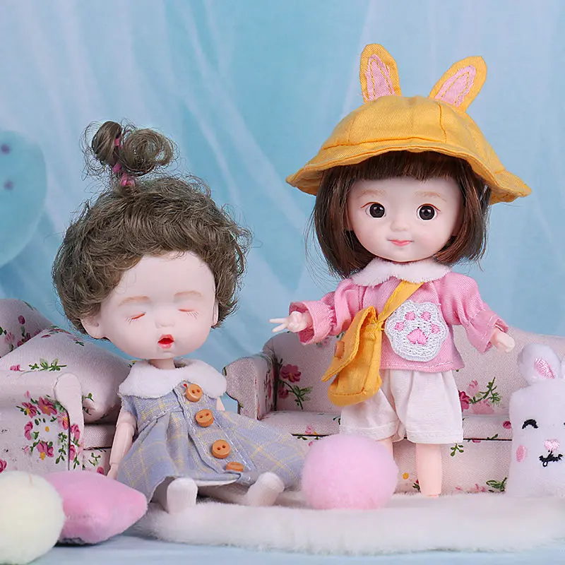 16cm Cute Dolls Princess With 23 Jointed Movable Body Clothes Dresses Full Set 1/8 BJD Doll Children Girls Birthday Toys
16cm Cute Dolls Princess With 23 Jointed Movable Body Clothes Dresses Full Set 1/8 BJD Doll Children Girls Birthday Toys