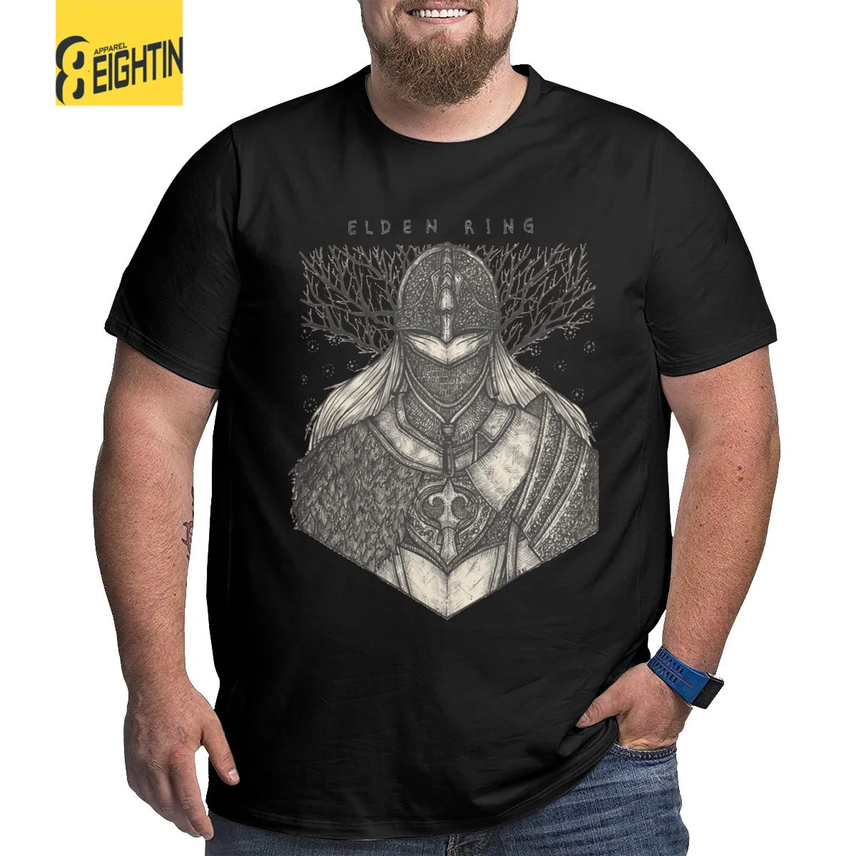 Knight's Shield Elden Ring T-Shirt Men Games Pure Cotton Big Tall Tees O Neck Short Sleeve T Shirts Plus Size Large Clothes
Knight's Shield Elden Ring T-Shirt Men Games Pure Cotton Big Tall Tees O Neck Short Sleeve T Shirts Plus Size Large Clothes
