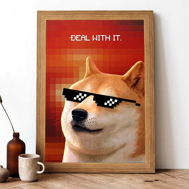 Doge Funny Poster Deal with It Peekaboo Desert Masked Snorkel Humor Dog Wall Art Picture Print Canvas Painting Room Home Decor
Doge Funny Poster Deal with It Peekaboo Desert Masked Snorkel Humor Dog Wall Art Picture Print Canvas Painting Room Home Decor