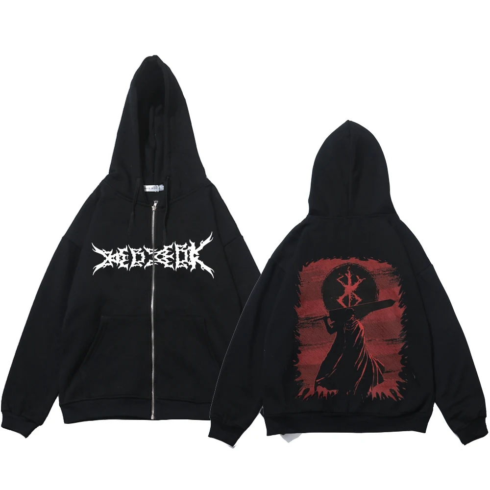 Толстовка Berserk на молнии, свитшоты с длинным рукавом в стиле аниме, классные мужские и женские куртки в стиле Харадзюку, одежда в стиле хип-хо...
Толстовка Berserk на молнии, свитшоты с длинным рукавом в стиле аниме, классные мужские и женские куртки в стиле Харадзюку, одежда в стиле хип-хо...