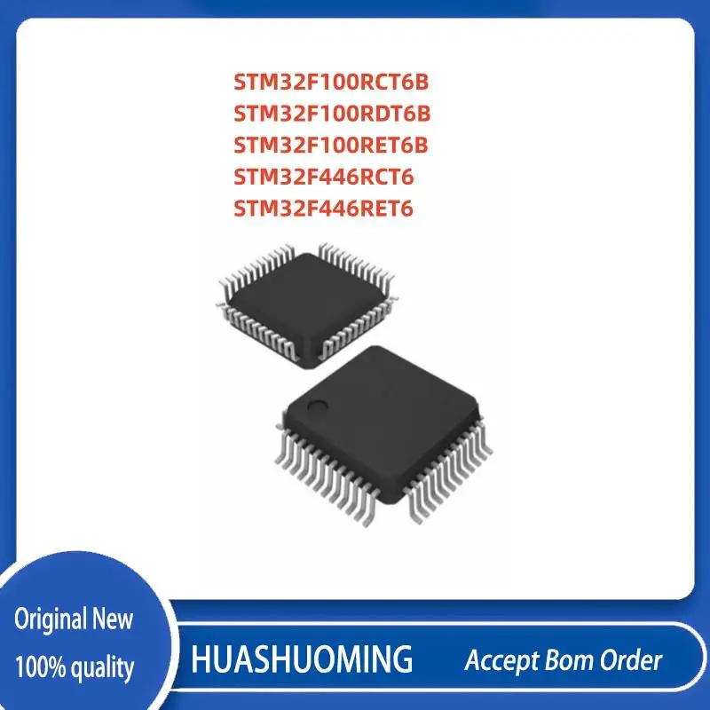 Новинка 2 шт./партия STM32F100RCT6B STM32F100RDT6B STM32F100RET6B STM32F100 STM32F446RCT6 STM32F446RET6 STM32F446 LQFP-64
Новинка 2 шт./партия STM32F100RCT6B STM32F100RDT6B STM32F100RET6B STM32F100 STM32F446RCT6 STM32F446RET6 STM32F446 LQFP-64