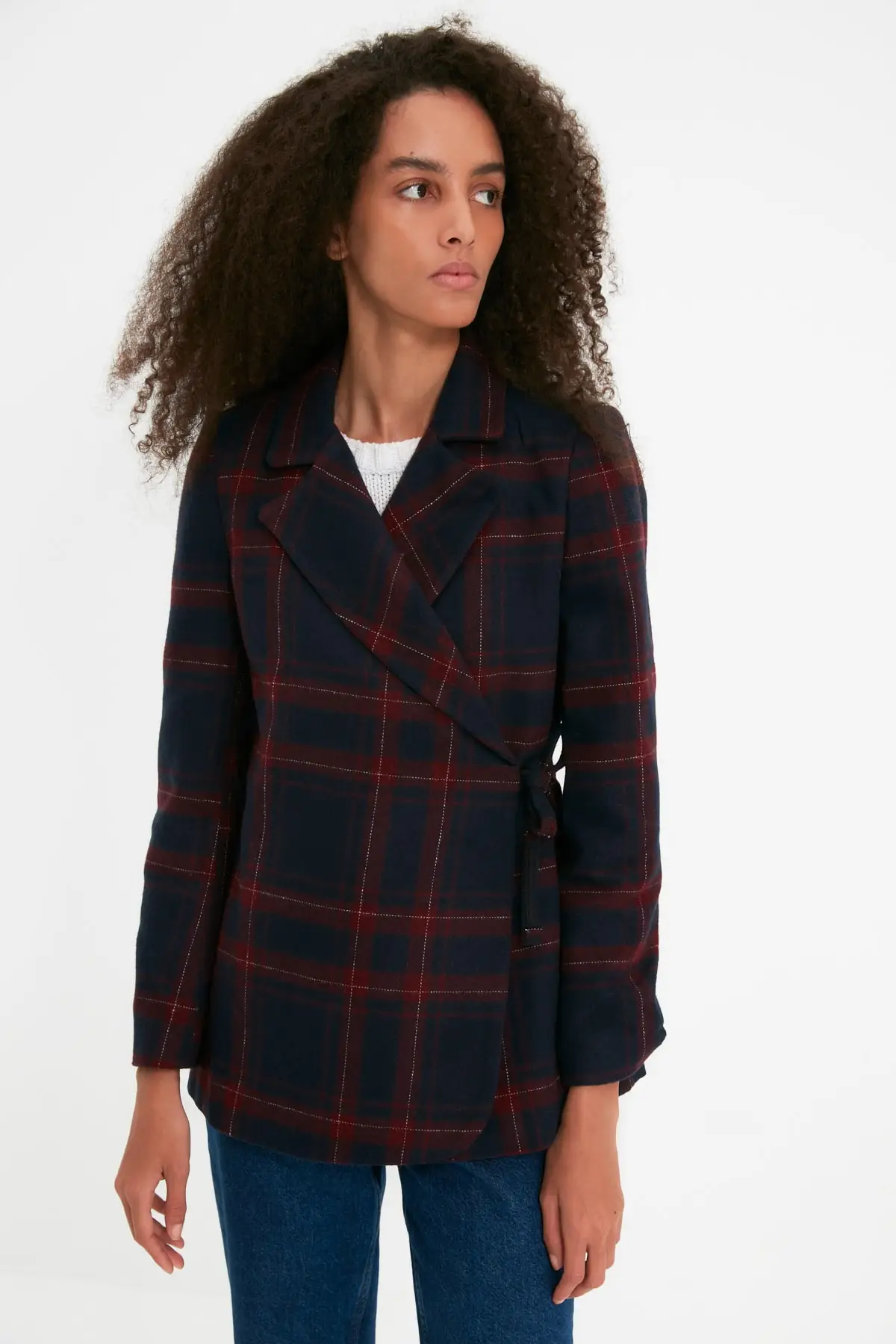 Navy blue Button Coat Christmas gift
Navy blue Button Coat Christmas gift