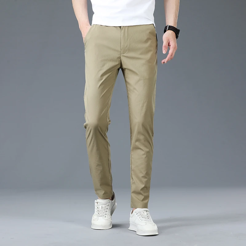 Summer Korean Style Thin and Cool Solid Men's Straight Pants Men Slim Casual Trousers Fashion Men's Clothing 5055
Summer Korean Style Thin and Cool Solid Men's Straight Pants Men Slim Casual Trousers Fashion Men's Clothing 5055
