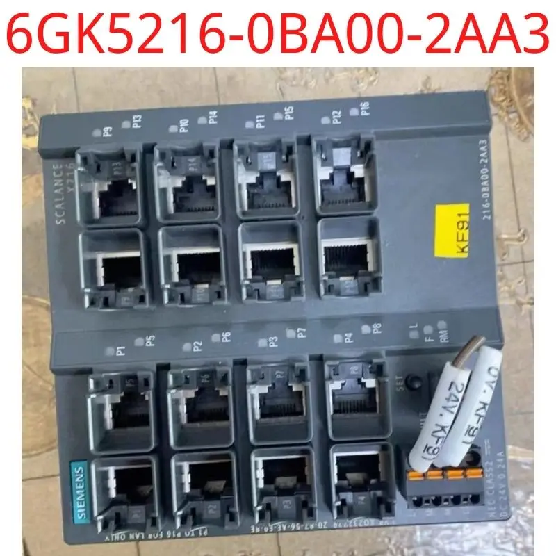 used Siemens test ok real 6GK5216-0BA00-2AA3 SCALANCE X216, managed IE switch, 16x 10/100 Mbit/s RJ45 ports, LED diagnostics, er
used Siemens test ok real 6GK5216-0BA00-2AA3 SCALANCE X216, managed IE switch, 16x 10/100 Mbit/s RJ45 ports, LED diagnostics, er