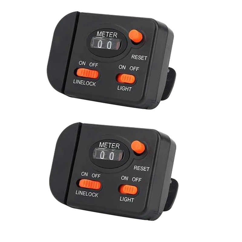 2Pcs Digital Fishing Line Length Counter Depth Gauge Fishing Line Counter Multifunction Professional Fishing Tool
2Pcs Digital Fishing Line Length Counter Depth Gauge Fishing Line Counter Multifunction Professional Fishing Tool