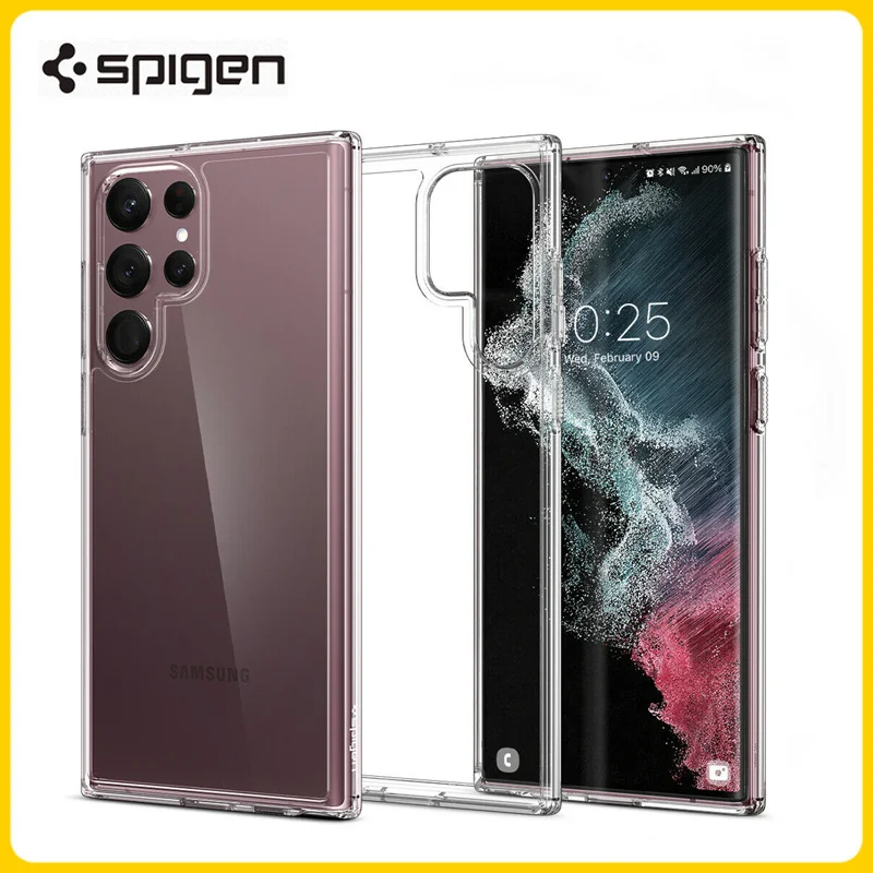 Original Spigen Ultra Hybrid Clear Case For Samsung Galaxy S22 Ultra (6.8") Hard PC Transparent Protective Cover
Original Spigen Ultra Hybrid Clear Case For Samsung Galaxy S22 Ultra (6.8") Hard PC Transparent Protective Cover