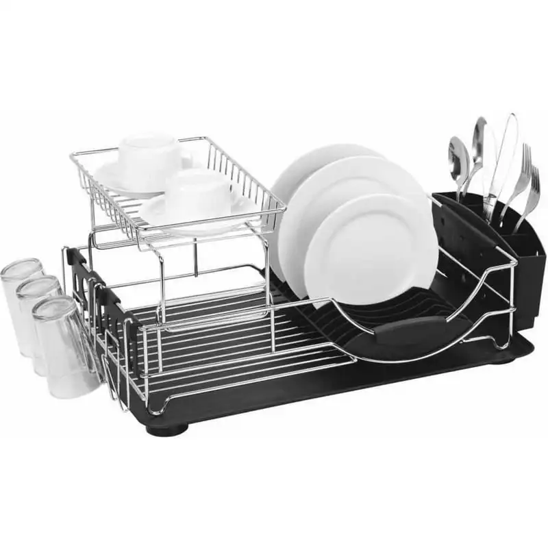 Dish Drainer , Black Dish Drainer Rack with Holder Storage for Kitchen Organizer Rack
Dish Drainer , Black Dish Drainer Rack with Holder Storage for Kitchen Organizer Rack