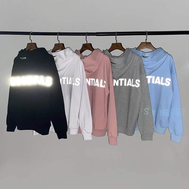 3M reflective 5color hoodie sweater ESSENTIALS Hoodie Round neck Fleece Loose Oversize Sweater Sweatshirt Men and women
3M reflective 5color hoodie sweater ESSENTIALS Hoodie Round neck Fleece Loose Oversize Sweater Sweatshirt Men and women