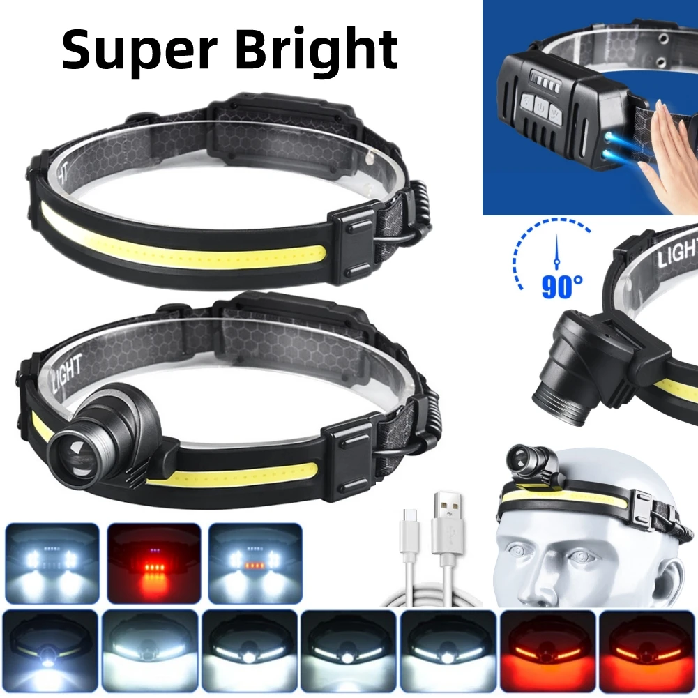 Hands-free Cob Headlight Ip68 Waterproof Head Flashlight Type-c Fast Charging Smart Sensing For Outdoor Fishing Camping Product
Hands-free Cob Headlight Ip68 Waterproof Head Flashlight Type-c Fast Charging Smart Sensing For Outdoor Fishing Camping Product
