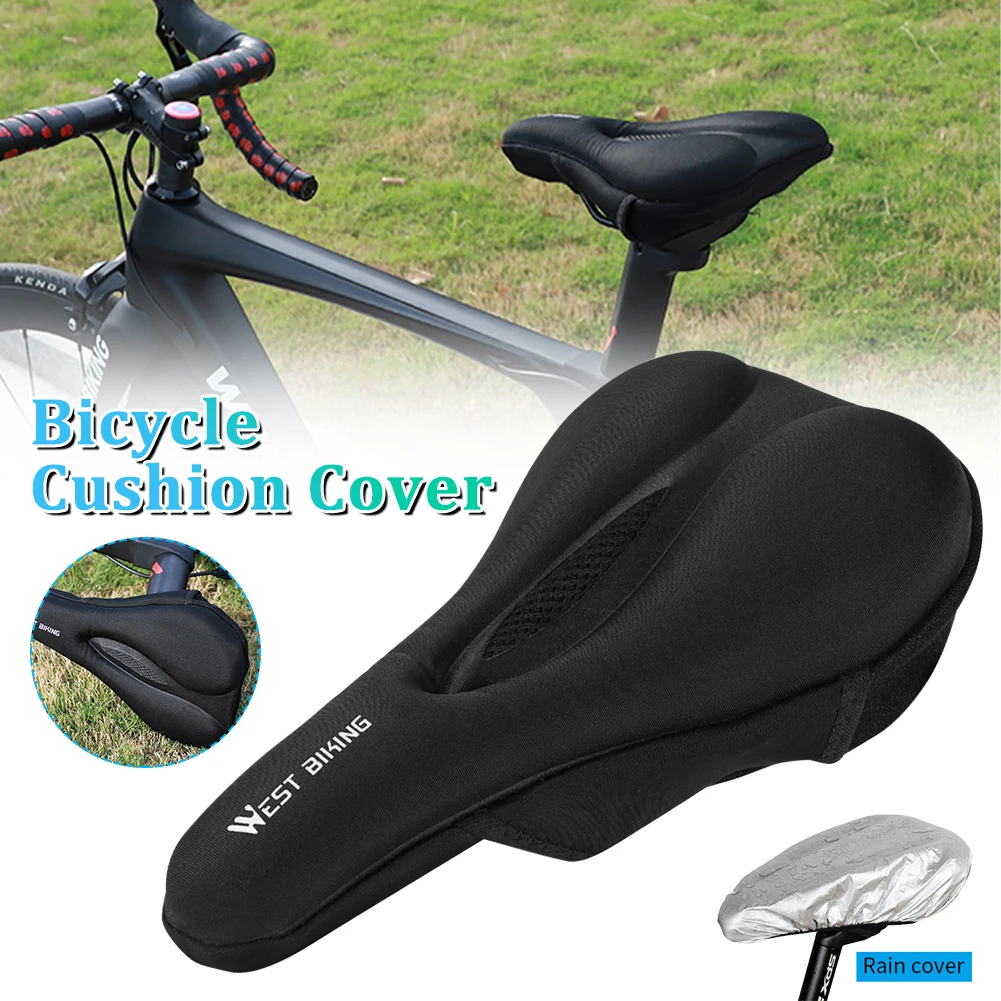 MTB Bicycle Saddle Seat Silicone Cushion Cover Extra Comfort Silica Gel Pad Cushion Cover With Rain Cover Cycling Accessories
MTB Bicycle Saddle Seat Silicone Cushion Cover Extra Comfort Silica Gel Pad Cushion Cover With Rain Cover Cycling Accessories