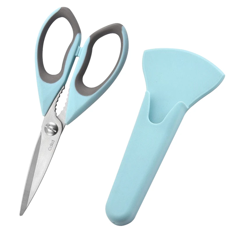 Ультраострые кухонные ножницы Cdkd с магнитным держателем, сверхмощные кухонные ножницы, ножницы для мяса, ножницы из нержавеющей стали (синие)
Ультраострые кухонные ножницы Cdkd с магнитным держателем, сверхмощные кухонные ножницы, ножницы для мяса, ножницы из нержавеющей стали (синие)
