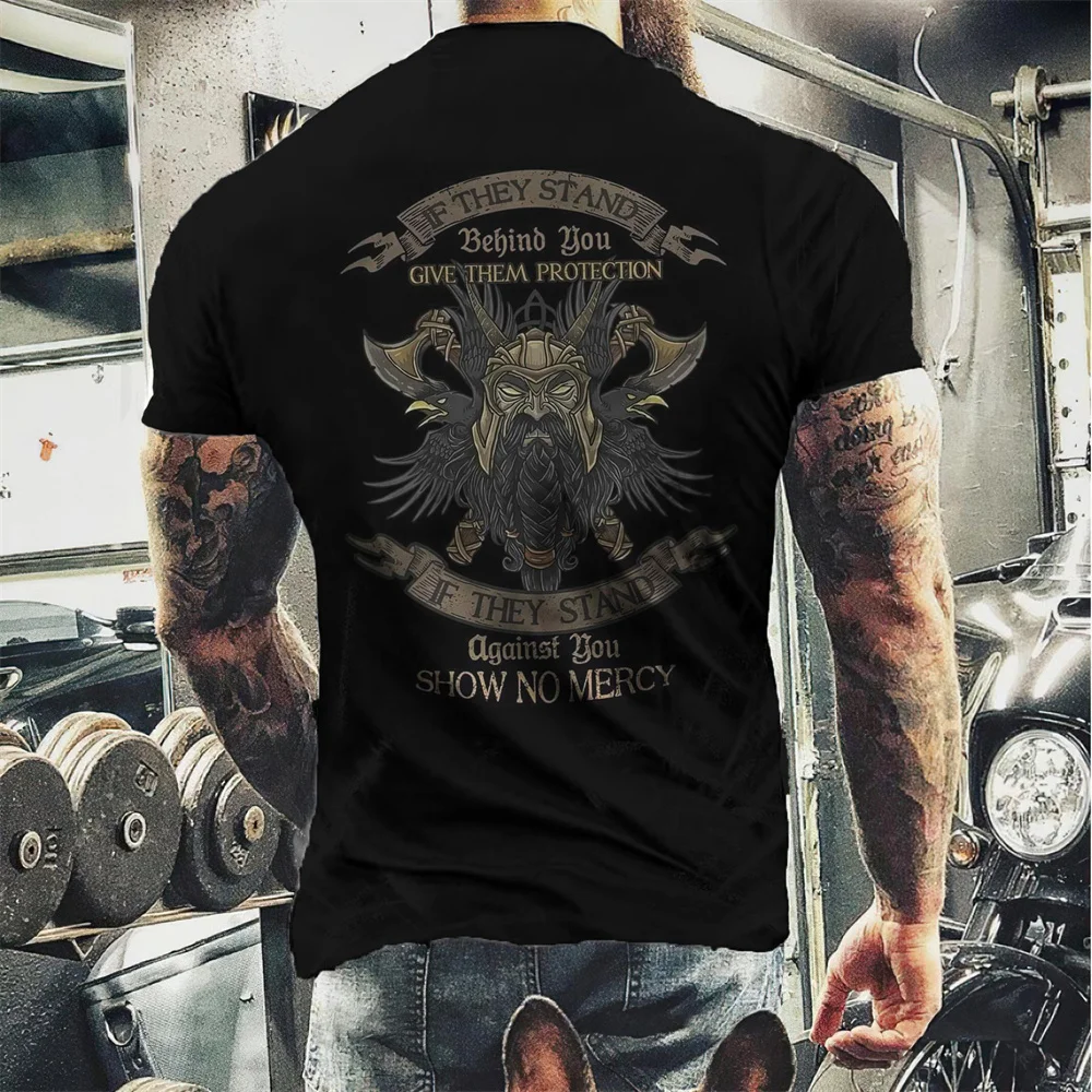 Vikings Men's T Shirt Letters Print Short Sleeve Tees Summer Oversized Sportswear Heavy Metal Punk Streetwear Harajuku Clothes
Vikings Men's T Shirt Letters Print Short Sleeve Tees Summer Oversized Sportswear Heavy Metal Punk Streetwear Harajuku Clothes