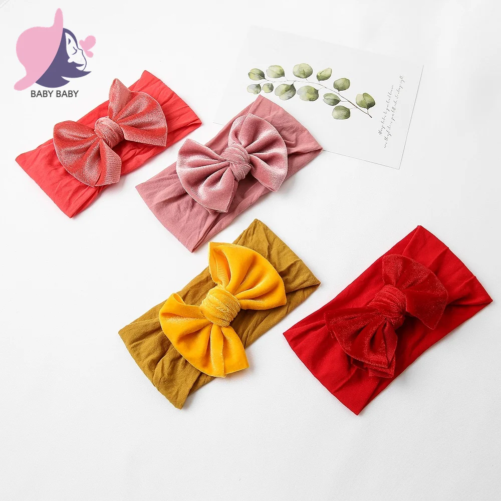Velvet Hair Bows for Baby Girl Nylon Headband Soft Elastic Hair Bands Newborn Infant Headwraps Baby Child Hair Accessories
Velvet Hair Bows for Baby Girl Nylon Headband Soft Elastic Hair Bands Newborn Infant Headwraps Baby Child Hair Accessories
