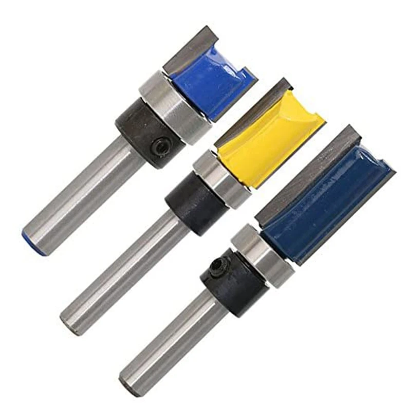 3Pcs 1/4 Inch Shank Flush Trim Router Bits Pattern Template Router Bit Set Woodworking Top Bearing Milling Tools
3Pcs 1/4 Inch Shank Flush Trim Router Bits Pattern Template Router Bit Set Woodworking Top Bearing Milling Tools
