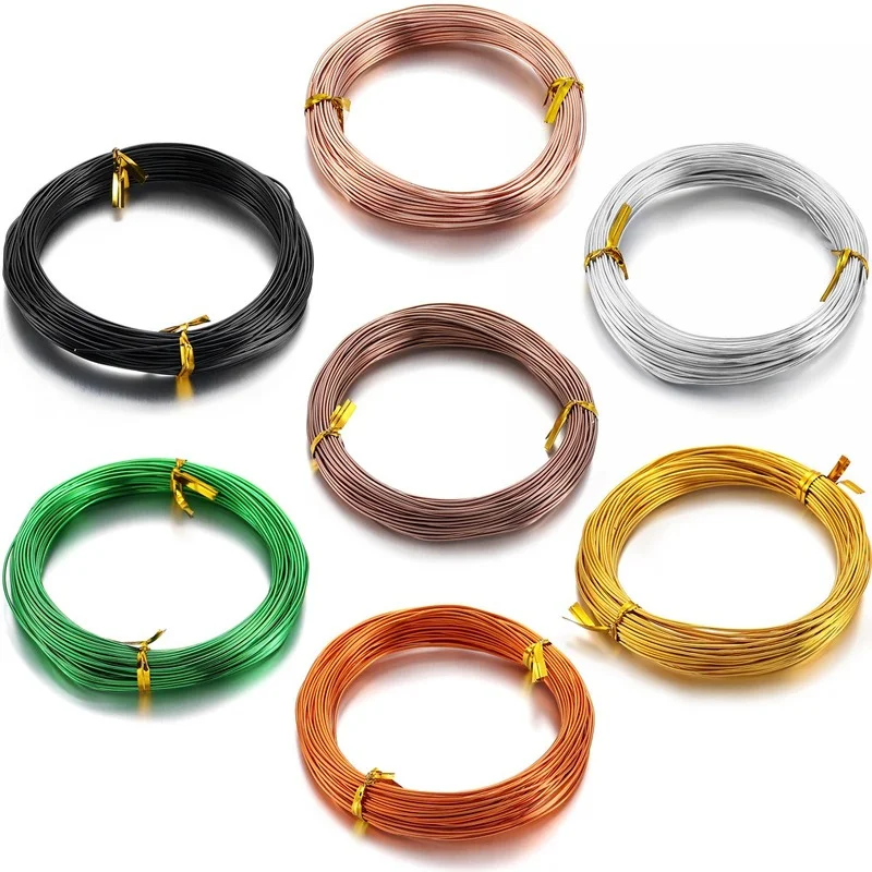20 Meters / Roll 1/2mm Round Plated Aluminium Craft Floristry Wire for Jewellery Beads Making Findings Braided Material 7 Colors
20 Meters / Roll 1/2mm Round Plated Aluminium Craft Floristry Wire for Jewellery Beads Making Findings Braided Material 7 Colors