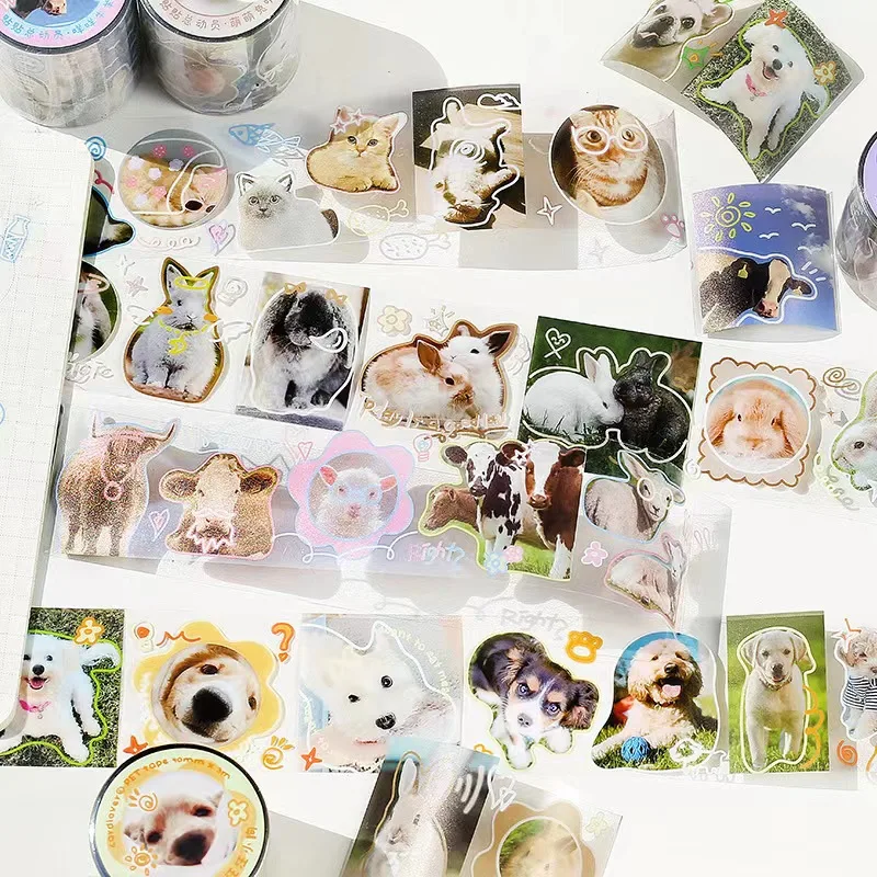 1 Roll/3m*118inch Cute Animal PET Stickers, Waterproof Sticker for Scrapbooking, Bullet Journals, Gift Sealing, DIY Accessories
1 Roll/3m*118inch Cute Animal PET Stickers, Waterproof Sticker for Scrapbooking, Bullet Journals, Gift Sealing, DIY Accessories